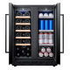 Wein- und Bierkühlschrank Unterbau - Arctic Collection 60 Duo Fullglass Black