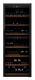 Free standing wine fridge - WineExpert 126 Fullglass Black 