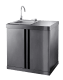 Black Collection - Module with sink unit and storage cabinet