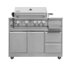 Inox Range - Frittstående gassgrill  med 4 brennere og infrarød brenner