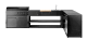 Nordic Line – Hjørnemodul og arbejdsbord 60 cm (Sort)