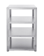 Nordic Line - Hoekmodule met werkbank 60 cm (RVS)