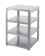 Nordic Line - Hoekmodule met werkbank 60 cm (RVS)