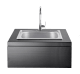 Nordic Line - Integreerbare Gootsteenmodule (Zwart)