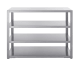 Nordic Line - Werkbank met schappen 120 cm (RVS)