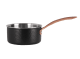 Kochtopf mit Deckel 16 cm / 1,6 Liter – Schwarz