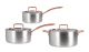 3-teiliges Topfset - Edelstahl