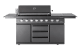 Black Collection - Fristående gasolgrill med 6 brännare och infraröd PowerSear Zone