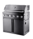 Black Collection - Fritstående gasgrill med 6 blus og infravarme