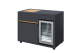 Designer Series - Free-standing module with refrigerator and storage cabinet