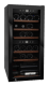 (Outlet) - Frittstående vinskap - WineExpert 24 Fullglass Black 