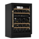 Vinkøleskab til indbygning - WineCave 700 50D Anthracite Black - Messinghåndtag