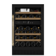 Vinkøleskab til indbygning - WineCave 700 50D Anthracite Black - Messinghåndtag