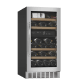Vinkøleskab til indbygning - WineCave 700 40D Stainless - Kromhåndtag