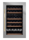 Einbau-Weinkühlschrank - WineKeeper 49D Stainless - Messinggriff 