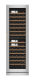 Vinkøleskab til indbygning - WineCave 187 Stainless - Messinghåndtag