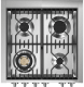 Genesi - Combi-steam - Gasspis 70 cm (1 ugn) (Inox) 