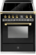 Ascot - Combi-Steam - Induktionsspis 70 cm (1 ugn) (Nero/Brass)