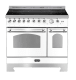 Dolce Vita - Induktionskomfur 90 cm (2 ovne) (Perlehvid/Krom) 