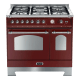 Piano de cuisson - Dolce Vita 90 cm (2 fours) (Rouge Bordeaux/Chrome) Gaz