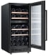 (Outlet) - Innbyggbart vinskap - Arctic Collection 40D Fullglass Black