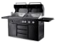 (Outlet) - Black Collection - Freistehender Gas- und Holzkohlegrill
