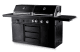 (Outlet) - Black Collection - Freistehender Gas- und Holzkohlegrill