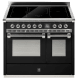 Ascot - Combi-steam - Induktionsspis 100 cm (2 ugnar) (Nero/Chrome)