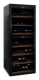 (Outlet) - Frittstående vinskap - WineExpert 126 Fullglass Black 