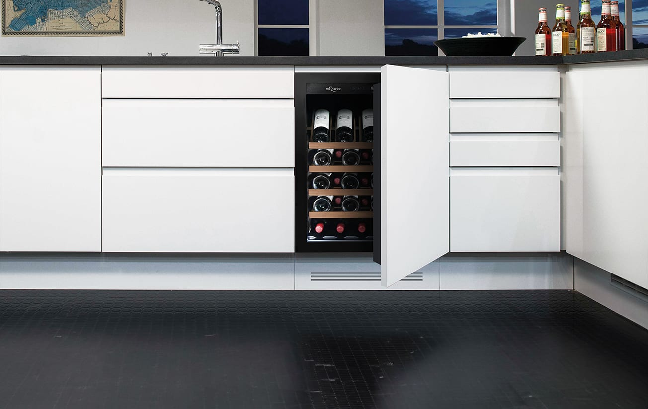 Choose among free-standing, built-in, and under-counter wine cabinets!