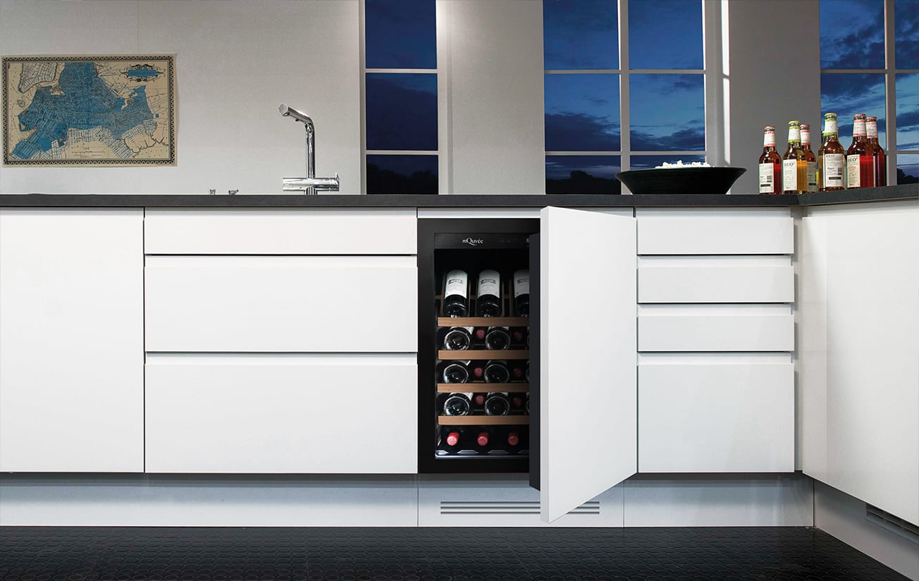 Choose among free-standing, built-in, and under-counter wine cabinets!