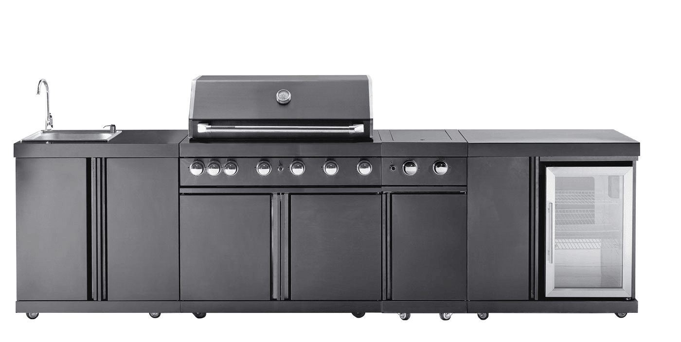 Black outdoor kitchens Myoutdoorkitchen Black Collection