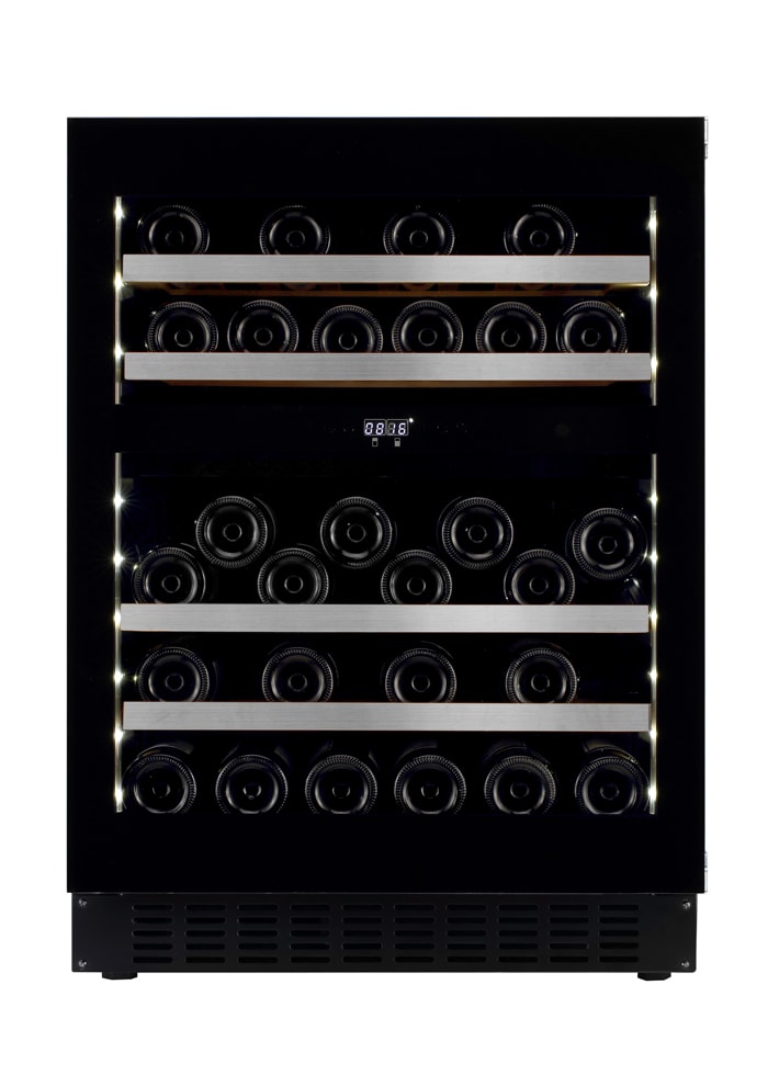 DX-57.146DBK VINOTECA DUNAVOX 2 ZONAS 57 BOTELLAS NEGRO