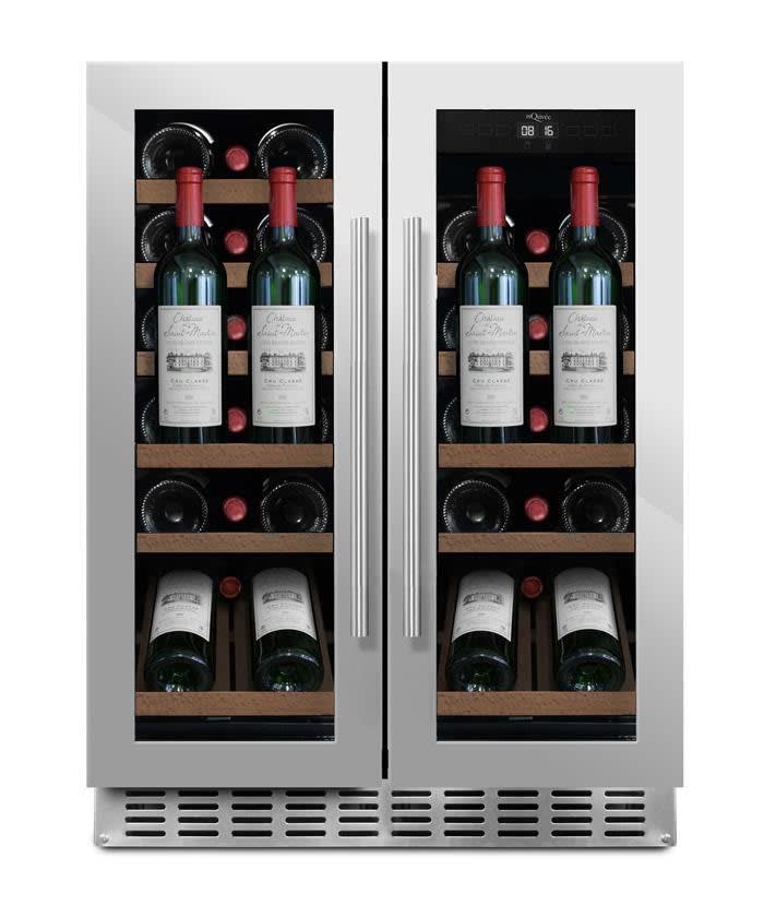 Vinoteca encastrable - WineCave 60D2 Stainless Label-view