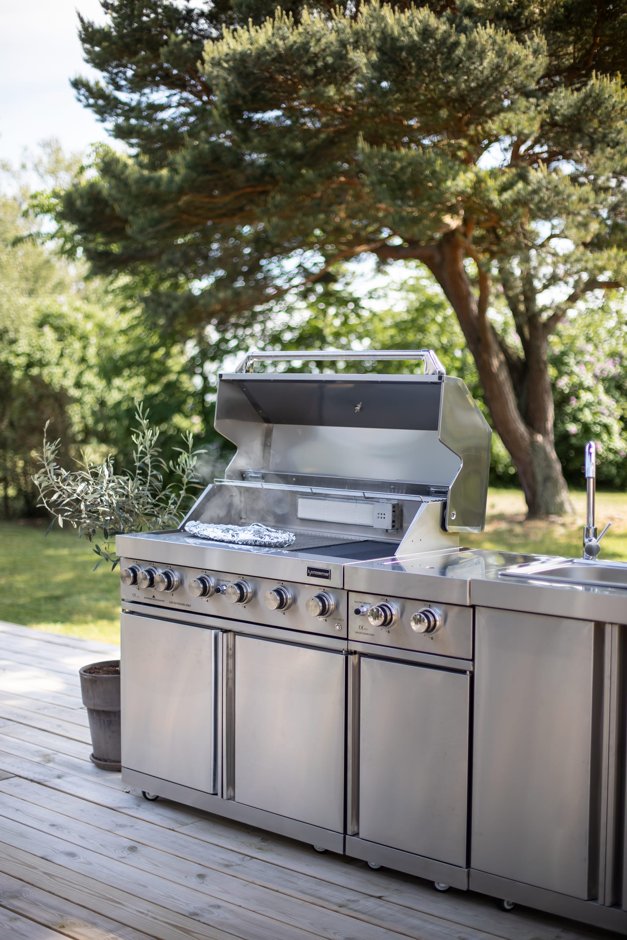 Gas grill outdoor kitchen online