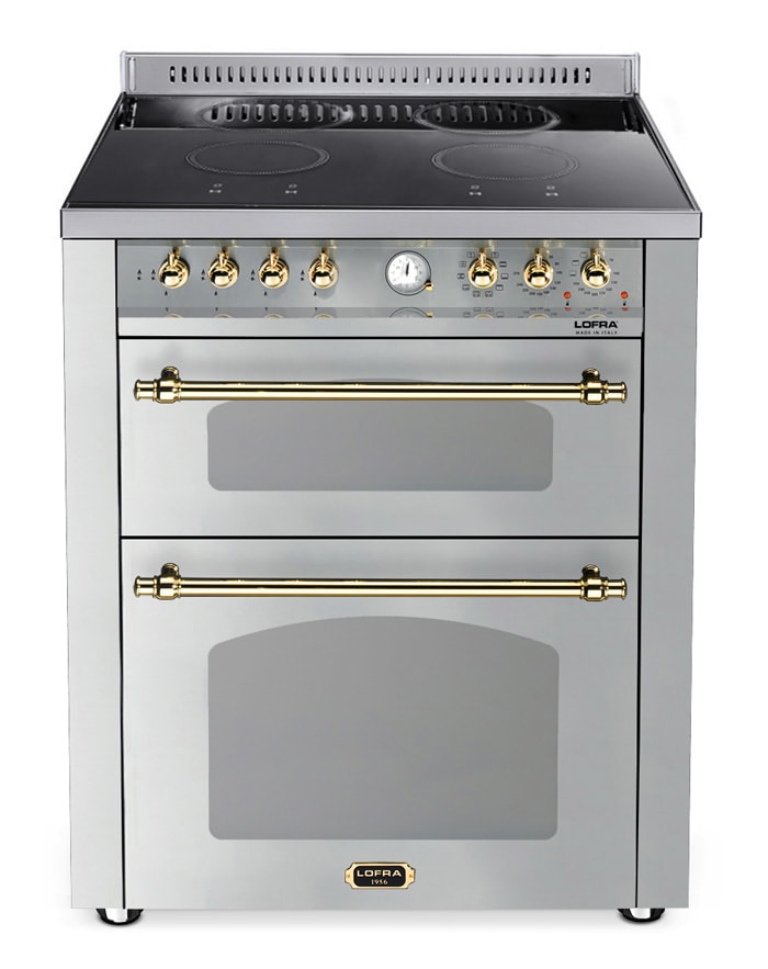 Range cooker Dolce Vita 70 cm 2 ovens Chrome Brassed Induction
