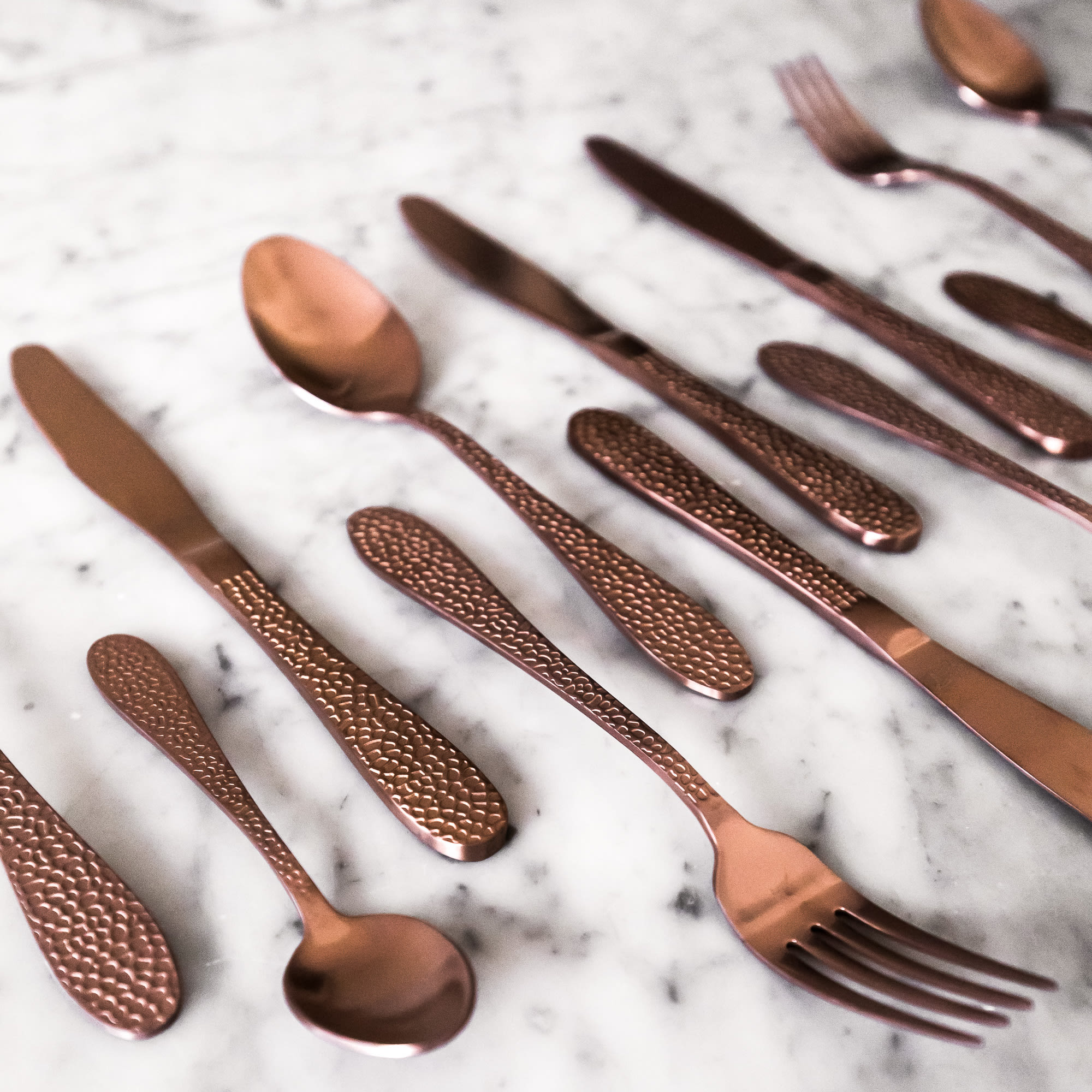 Copper cutlery set new arrivals