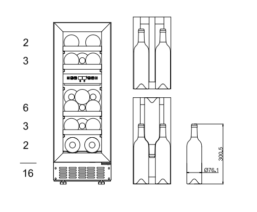 Vinoteca encastrable - WineCave 700 40D Modern