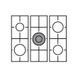 Range cooker - Dolce Vita 90 cm (1 oven) (Black/Brassed) Gas