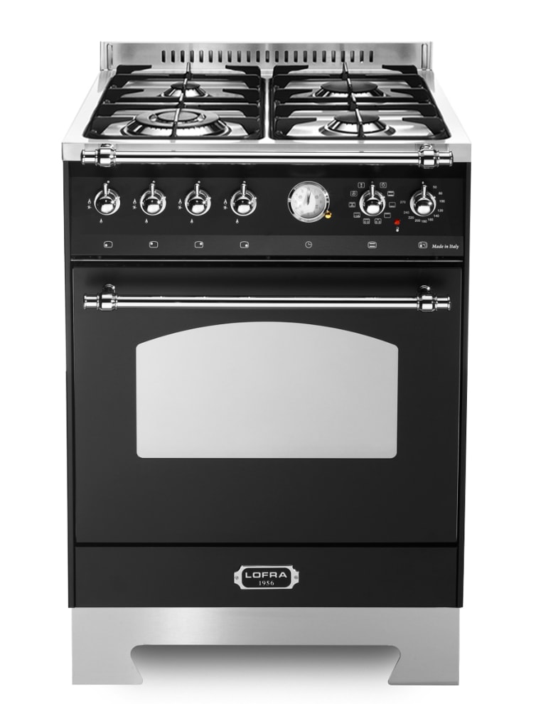 Range cooker - Dolce Vita 60 cm (1 oven) (Black/Chrome) Gas