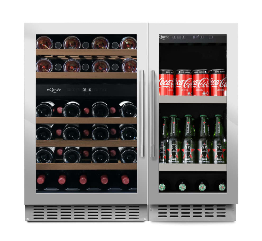 Wine and beer cooler combination package 90 Stainless