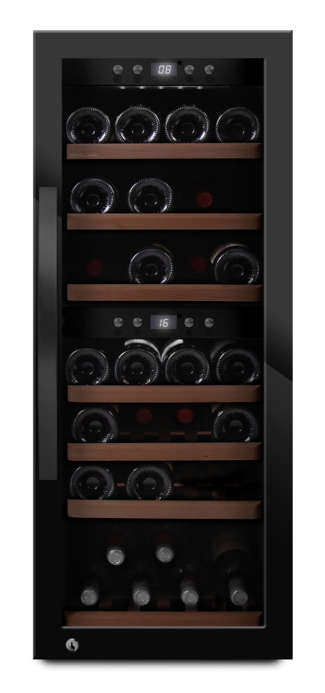 (B-Vare) - Fritstående vinkøleskab - WineExpert 38 Fullglass Black 