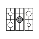 piano-de-cuisson-dolce-vita-70-cm-2-fours-acier-inoxydable-laiton-gaz