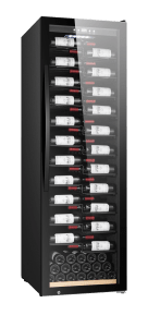 free-standing-wine-fridge-wineexpert-192-fullglass-black-label-view