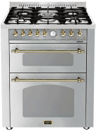 piano-de-cuisson-dolce-vita-70-cm-2-fours-acier-inoxydable-laiton-gaz