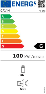 outlet-frittstaende-termoelektrisk-vinskap-northern-collection-14-black