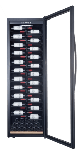 free-standing-wine-fridge-wineexpert-192-fullglass-black-label-view