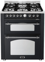 piano-de-cuisson-dolce-vita-70-cm-2-fours-noir-chrome-gaz