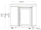 outlet-stainless-collection-modul-med-koleskab-og-opbevaringsskab