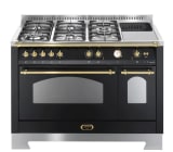 dolce-vita-gasherd-mit-keramikkochfeld-120-cm-2-backofen-schwarz-messing